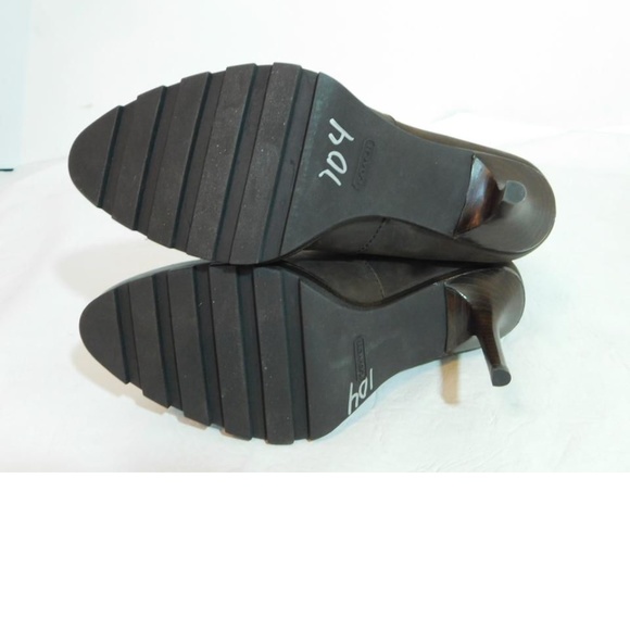 NEW Coach Espresso Brown Leather Mid Calf Boot  Final Price - Picture 8 of 8